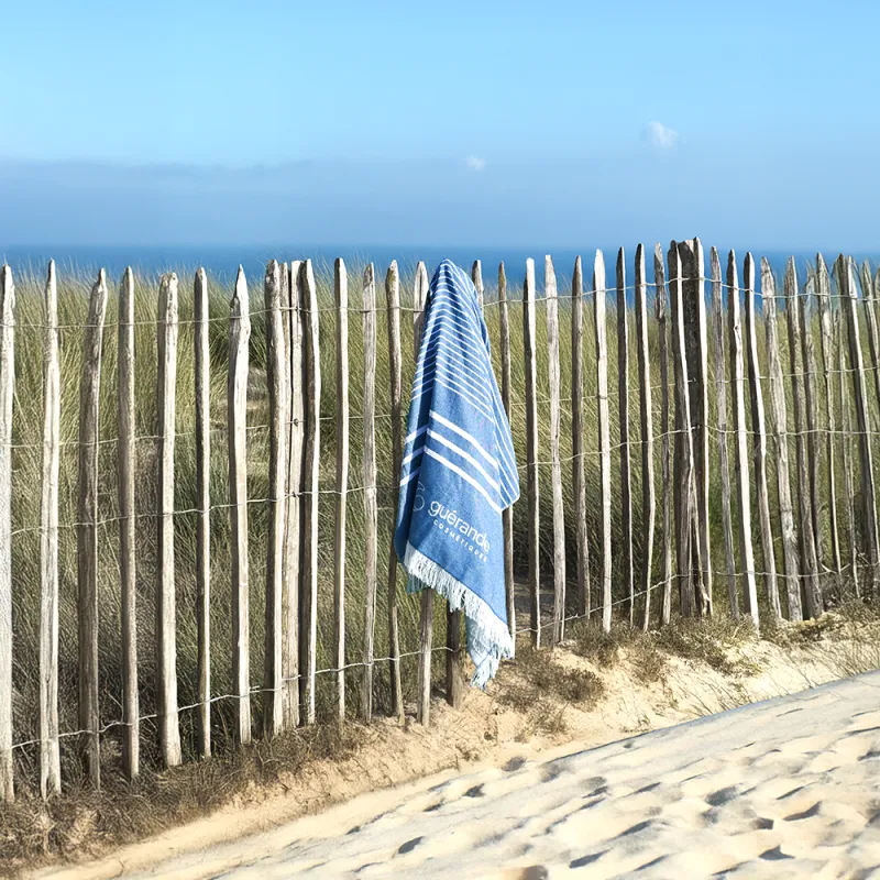 Fouta marine de Guérande Cosmétiques