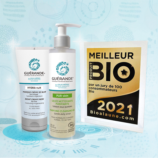 masque visage nuit, produit visage bio, soins naturels visage, Guérande Cosmétiques