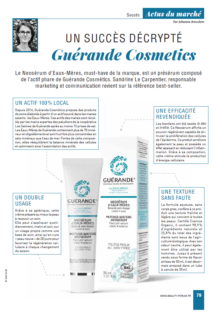 serum bio, produit visage bio, soin visage naturel, Guérande Cosmétiques