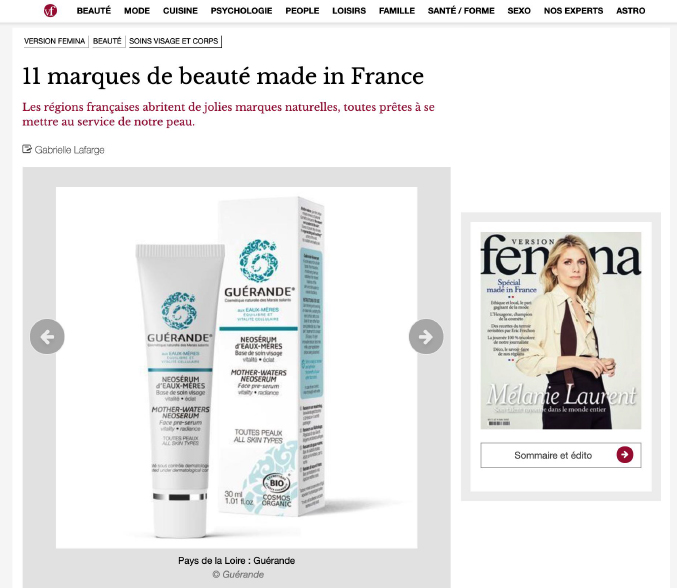 serum visage, serum visage bio, soins bio, Guérande Cosmétiques